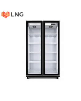 LNG 3LED Color Display 900 Litre Double Door Bar Chiller – LNGSC900