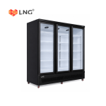 LNG 1500 Litre Visi Cooler Aluminum Door - LNGSC1500 (Black) - Image 3